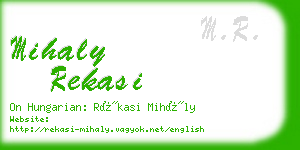 mihaly rekasi business card